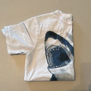 Boys White Shark Tee